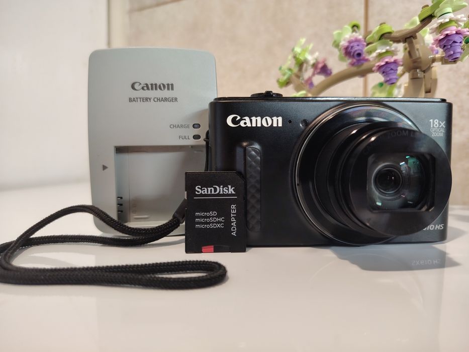 Дигитален фотоапарат Canon PowerShot SX610 HS (Wi-Fi) - Отлично състояние + Пълен комплект