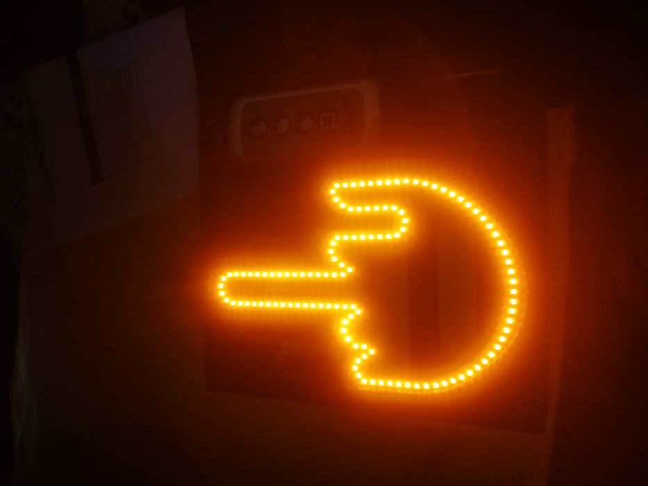 LED 12v Funny car gesture led finger. NOU