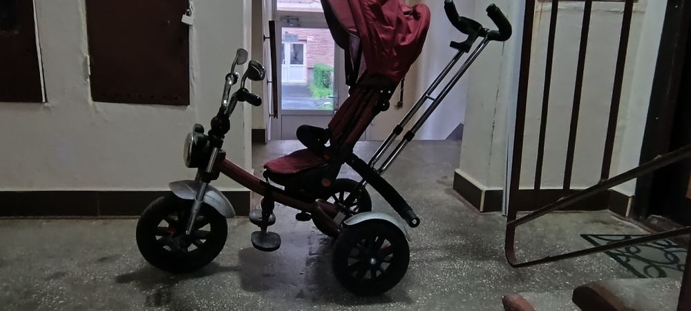 Tricicletă copii cu poziție de somn