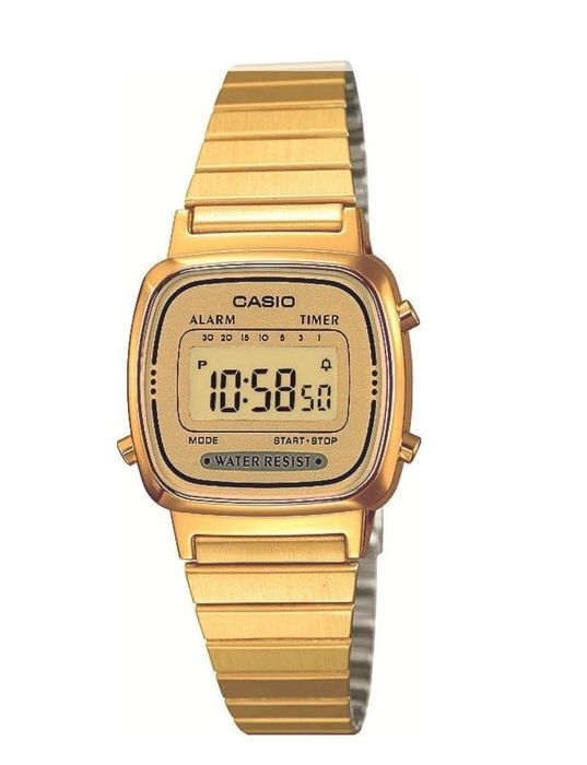 Ceas de mână CASIO vintage pentru femei, cronograf LA670WEGA-9EF, Fabu