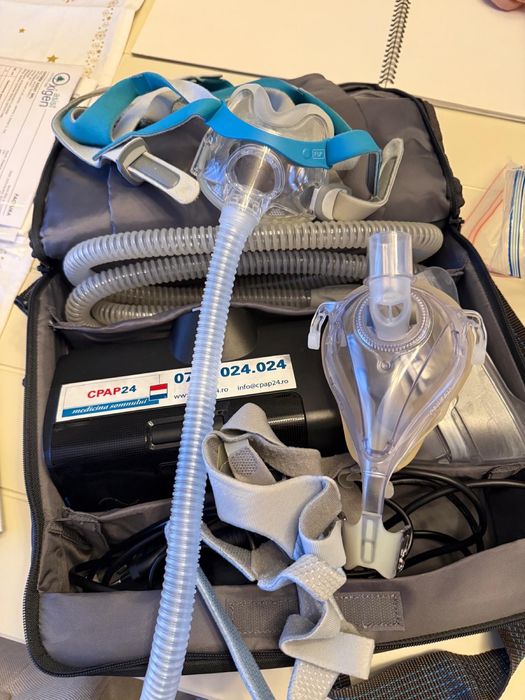 Aparat AirSense 10 AutoSet cu Umidificator+2 masti full face-pt.apnee