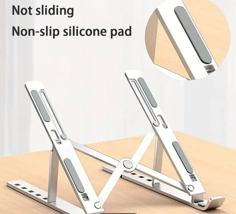 Suport stand universal aluminiu pentru: laptop,tabletă ,tastatură  tel