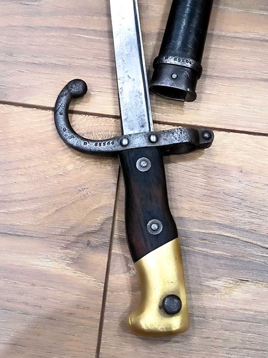 Френски щик нож байонет ГРА GRASS M1874 еднакви номера