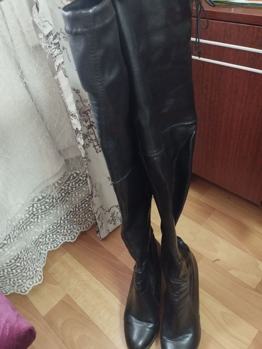 Сапоги ботфорты демисезонные