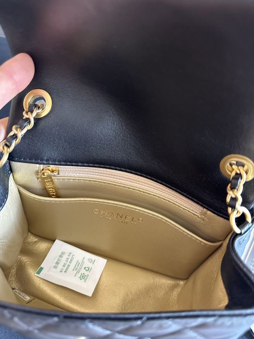 Poseta Chanel Vanity 17cm - full box/premium/crem/negru