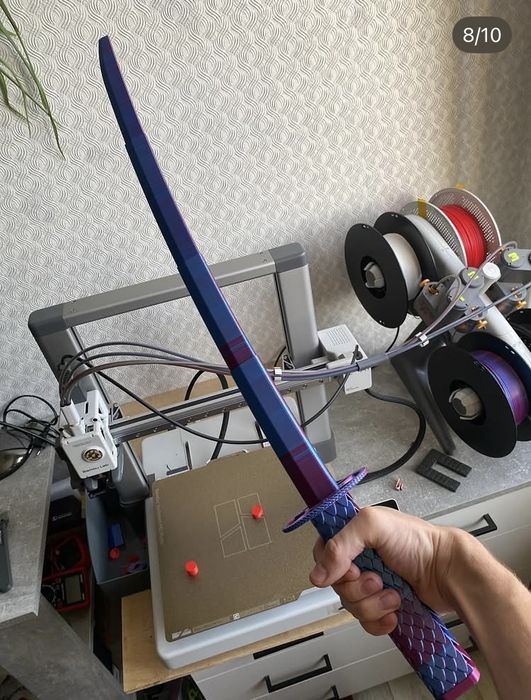 3d катана двуцветная