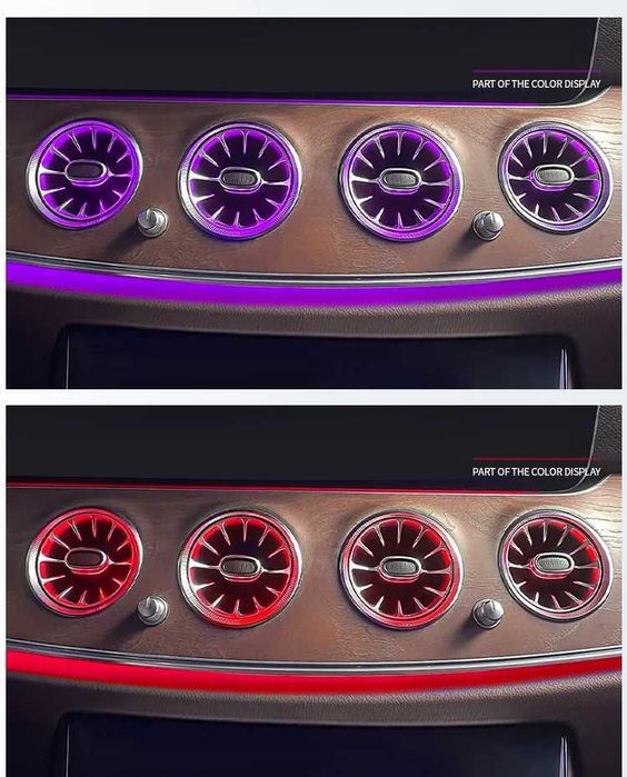 LED турбинни въздуховоди Mercedes E Class W213 комплект предни и задни