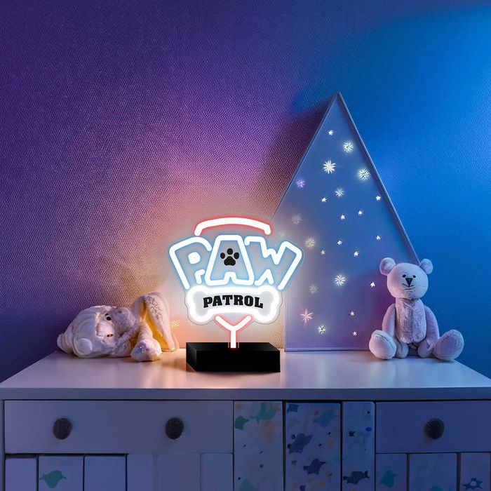 Пес Патрул / PAW Patrol LED Neon Нощна лампа със стойка за детска стая