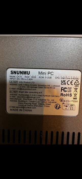 MiniPC i5 8259u 16gb 512gb