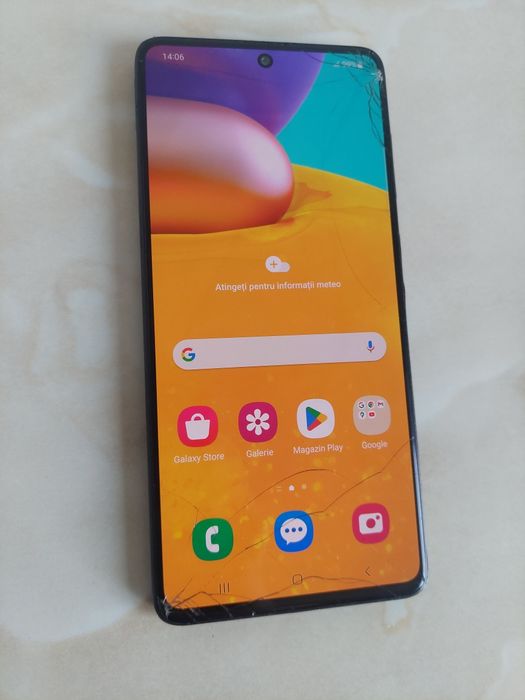 [A71] Vând Samsung Galaxy A71 /cu sticla spartă dar perfect funcțional