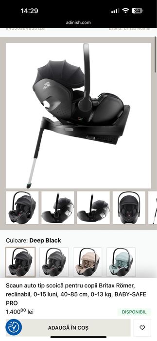 Scoica auto britax romer