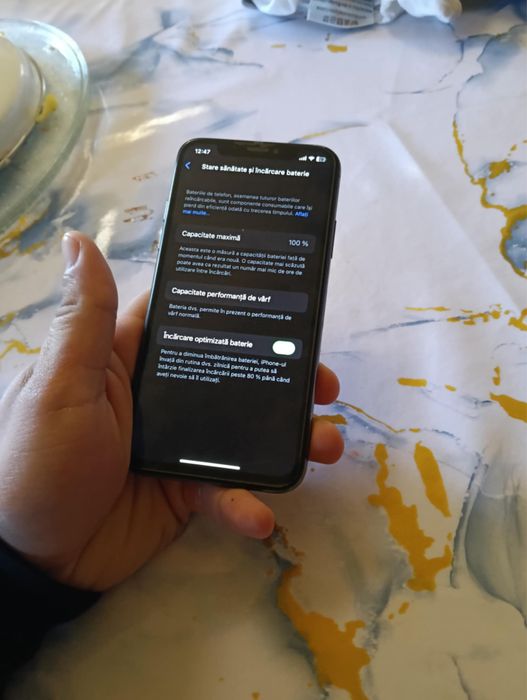 Iphone X baterie 100 la suta