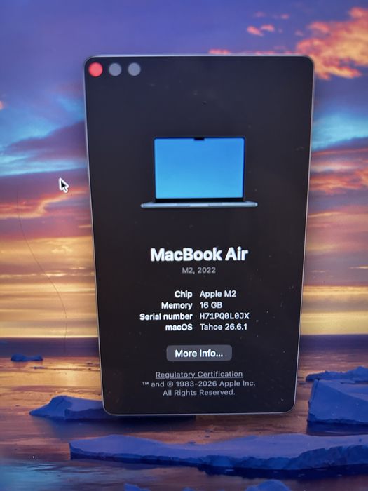 MacBook Air M2, 16 GB Ram, 1 TB