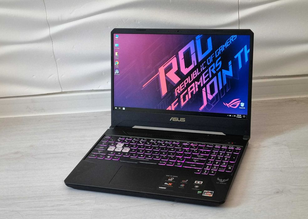 Ryzen 7 /GTX 1660Ti 6GB/SSD /15.6 IPS / Asus TUF /RGB /MIL-STD-810