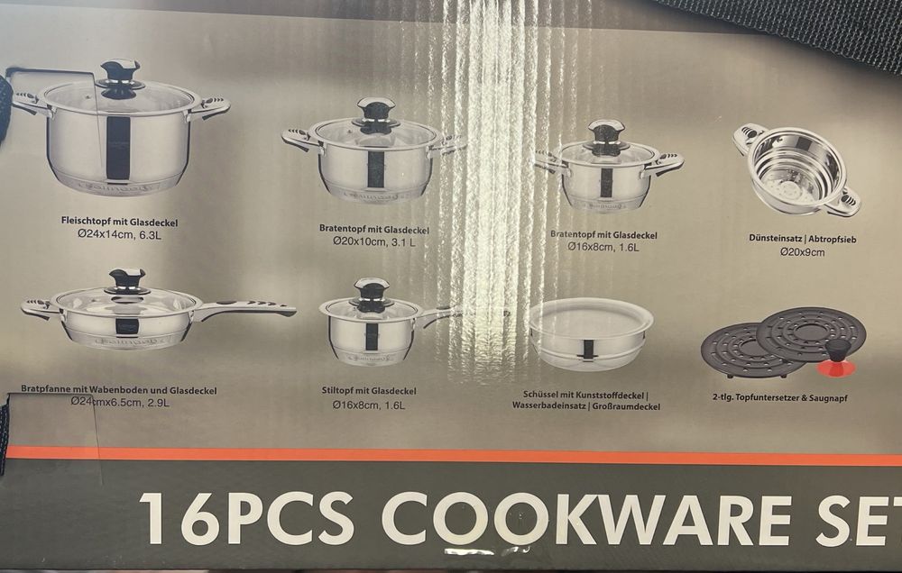 Комплект Тенджери 16части Solingen Germany