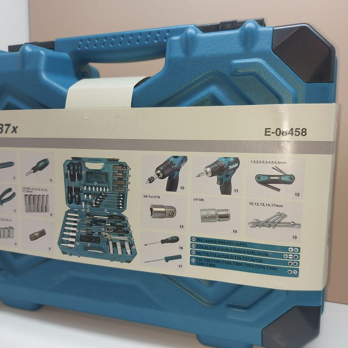 Комплект инструменти Makita E-08458 87 бр. в куфар