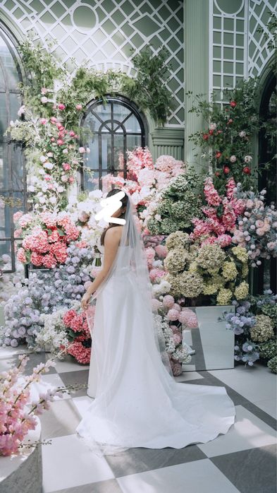 Свадебное платье ручной работы, сшито на заказ