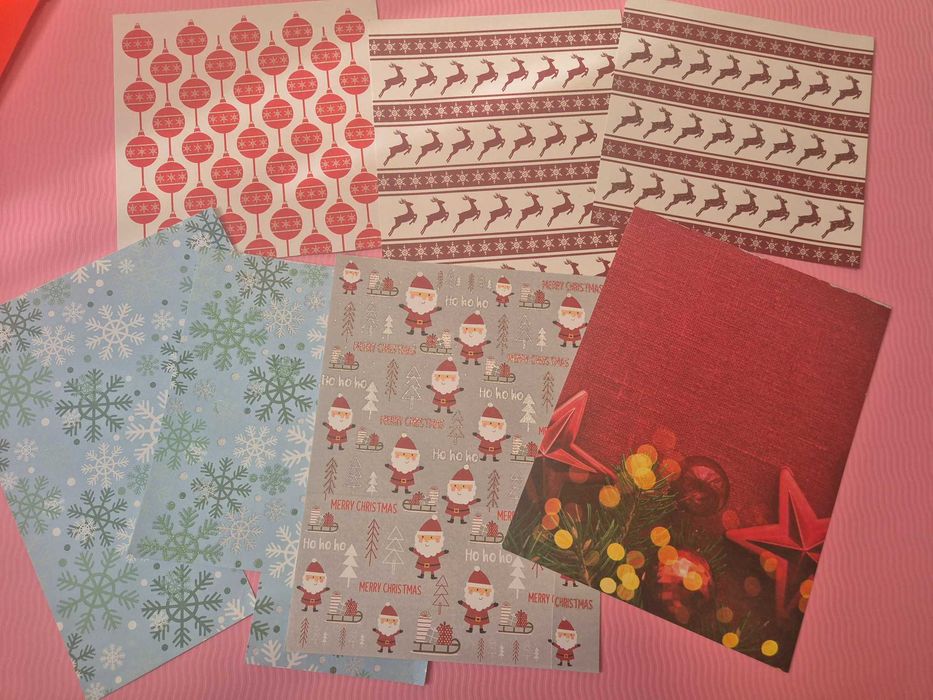 Коледни крафт хартии