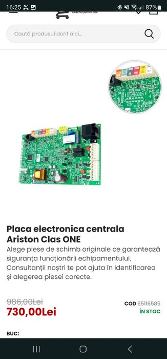 Placa electronica Ariston Genus One si Clas One