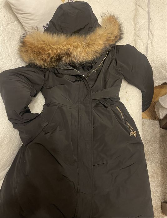 Дамско яке парка естествен косъм