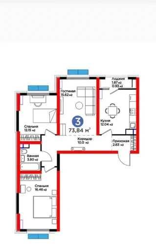 Продается квартира от NRG Ботаника 2/6/14 Сампи | Ботанический сад