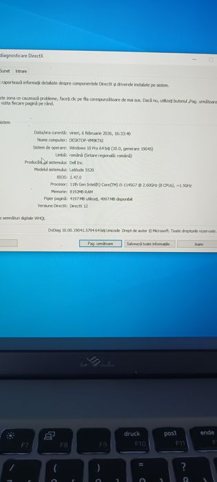 Laptop Dell Latitude 5520 // I5 //Generația 11