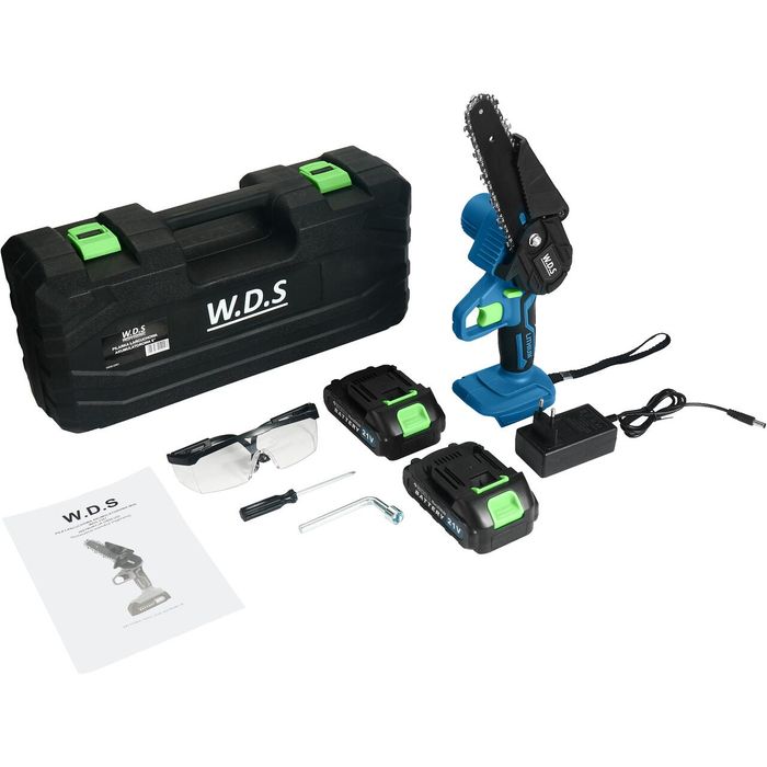Minifierastrau cu lant pe acumulator, 21V, Lama 6" 15 cm, 2