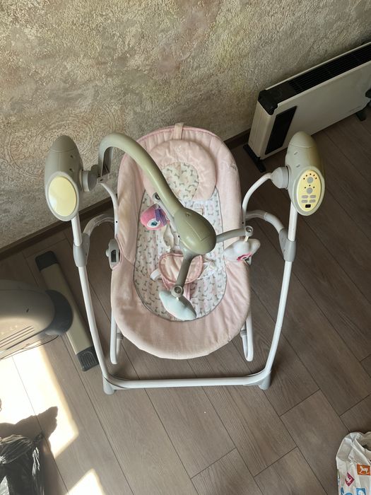 CANGAROO Електрическа люлка - шезлонг SWING STAR РОЗОВ