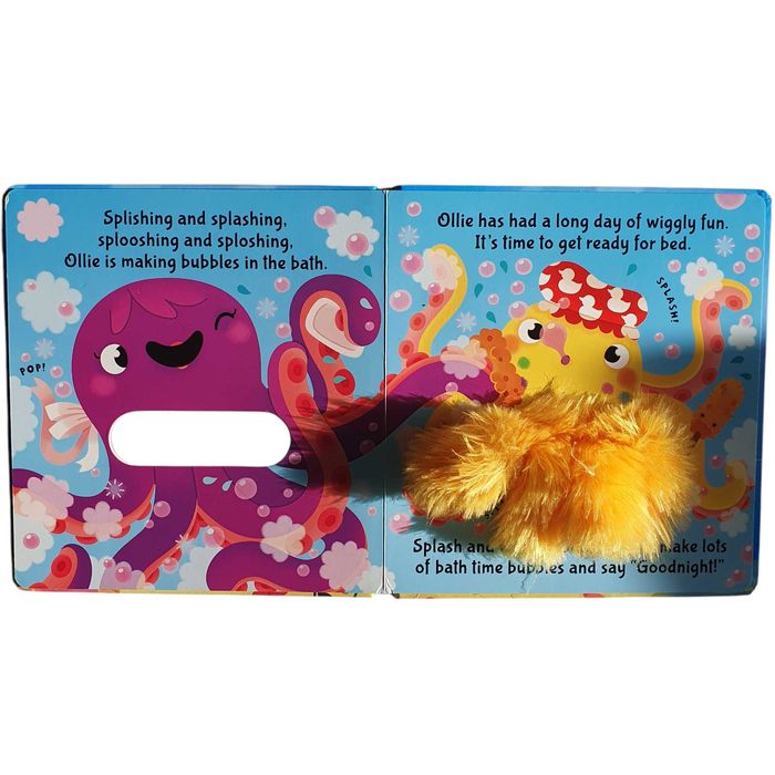 Ollie Octopus carte interactiva engleza, ca noua, cu marioneta inclusa