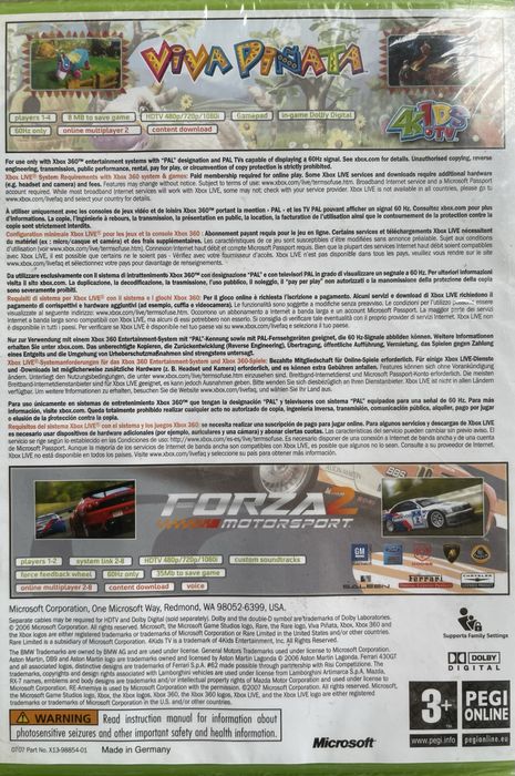 Forza motorsport 2 sigilat nou cu bonus viva pinata xbox 360