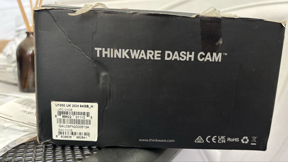 Camera auto DVR, THINKWARE U1000, 4K-fata, 2K-spate, WiFi, card memorie 64Gb