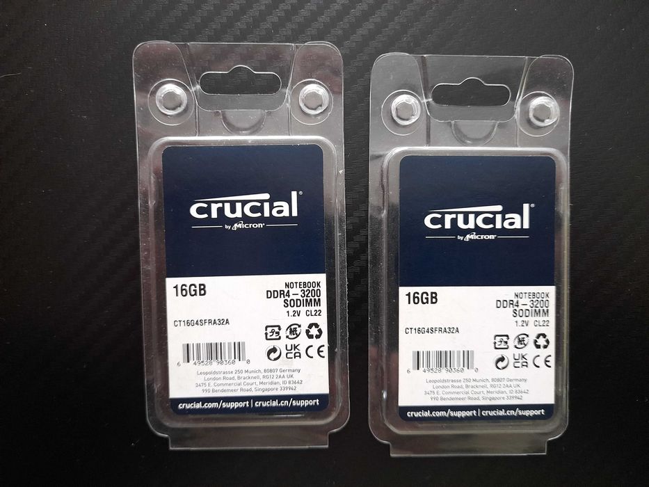 RAM DDR4 - 32GB, 16GB, 8GB - Crucial, Samsung, SK hynix - Рам памет за лаптоп