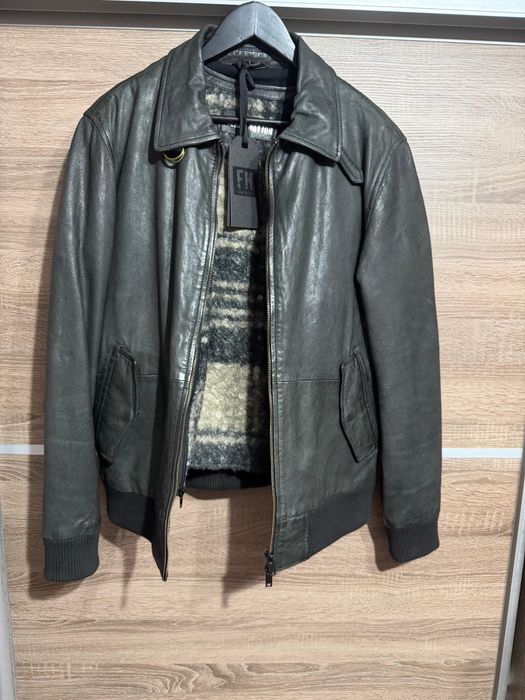 Geacă din piele naturală Freaky Nation, Mărimea L