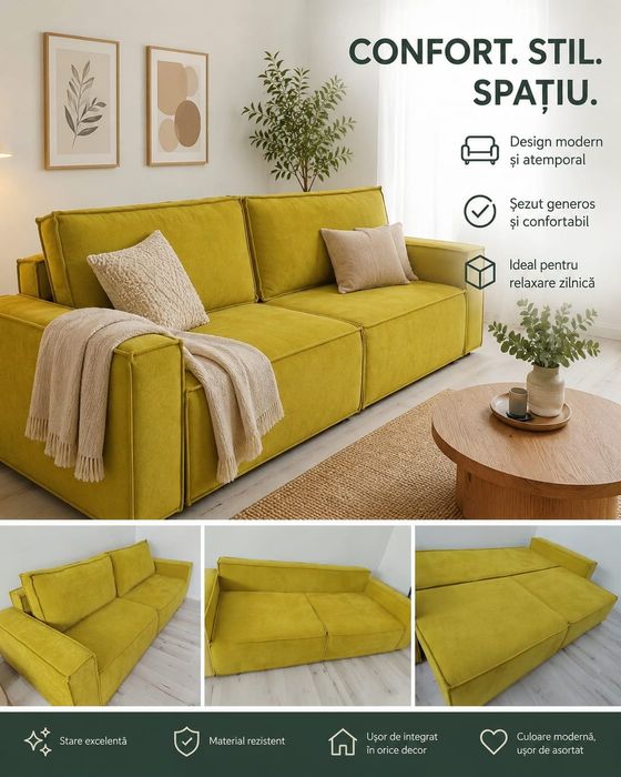 Canapea extensibila noua