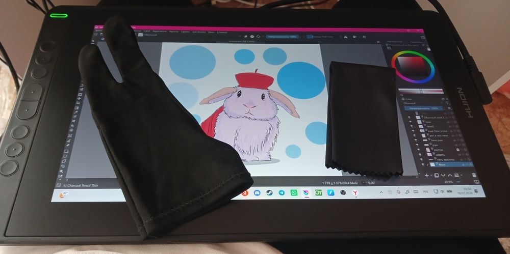 Графический планшет HUION KAMVAS 13 черный