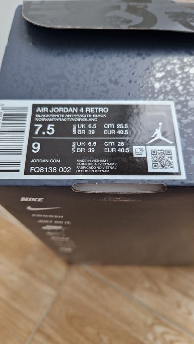 Air Jordan 4 Retro " Fear 2024 "