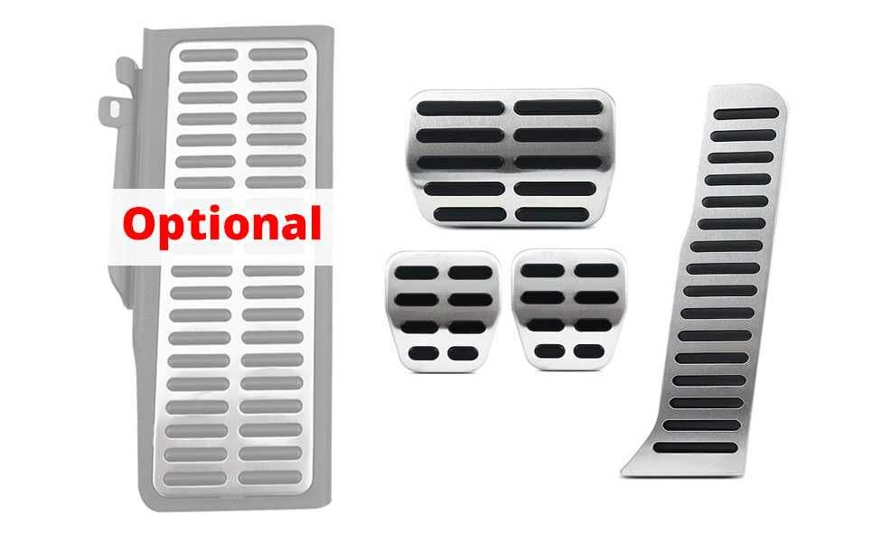 Ornamente INOX pedale si footrest - VW Passat B6 B7 CC, Skoda Superb