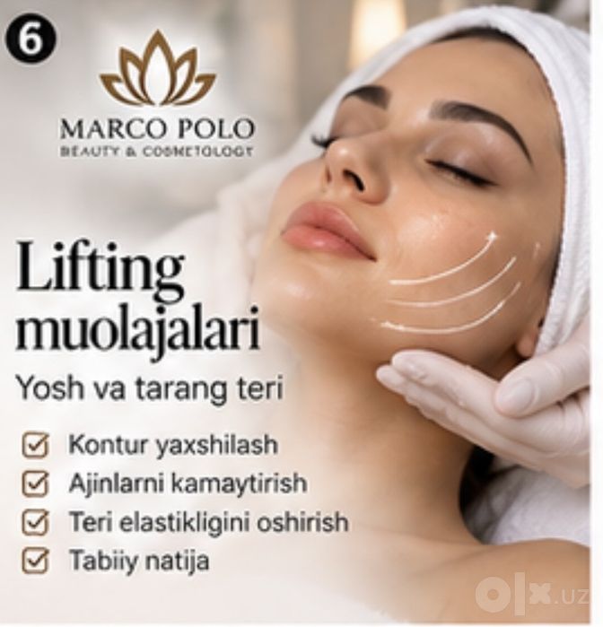 Lifting va yoshartiruvchi yuz parvarishi
