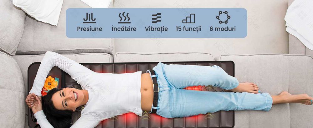 Spune Adio Durerilor! Saltea Masaj Shiatsu cu Efect Terapeutic