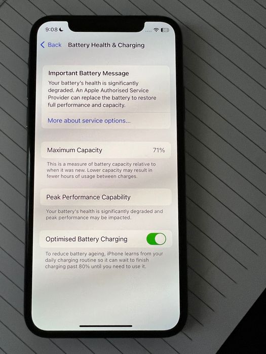Iphone X -черен използван