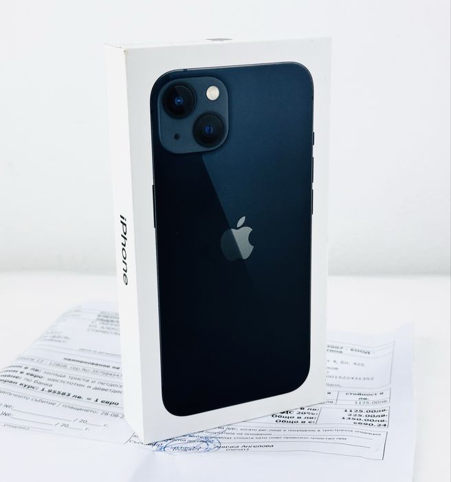 НОВ! Apple iPhone 13 128GB MIdnight 2г. Гаранция!