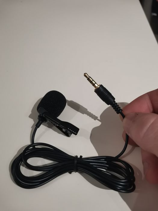 Microfon Lavaliera Jack 3.5mm cu clema metalica stereo lavaliera