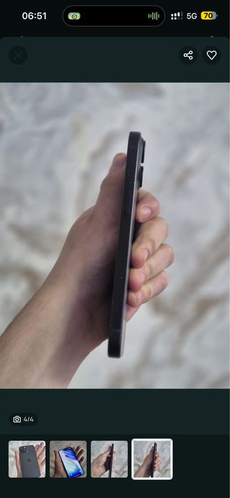 iPhone 15 - Negru (128GB)