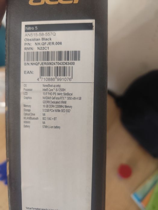 Ноутбук Acer nitro 5