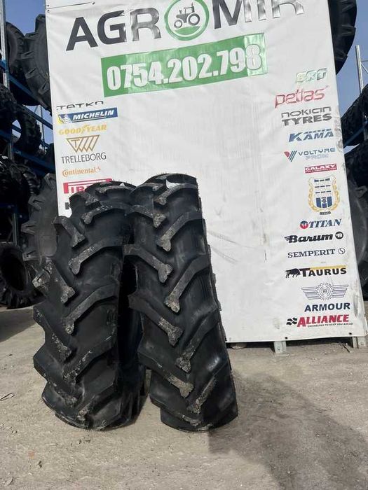 Cauciucuri ranforsate 12.4-24 noi 12 pliuri pt tractor marca ALLIANCE