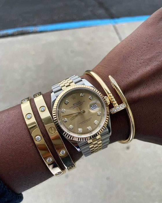rolex datejust 31mm двуцветен