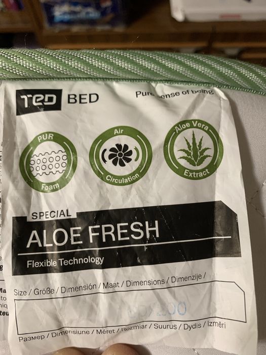 Двулицев Матрак Ted Bed Aloe Fresh 160-200 см.