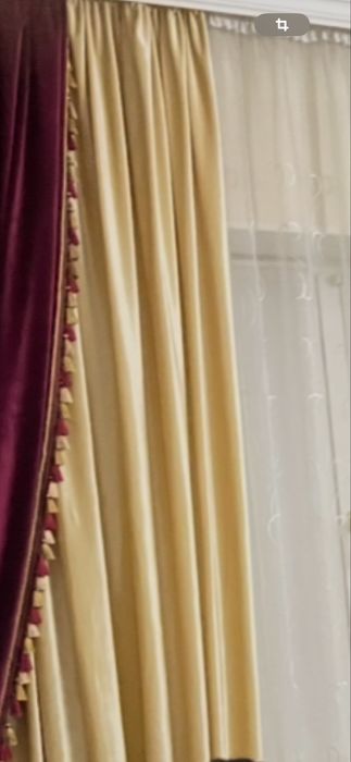 Шторы для зала. Велюровые