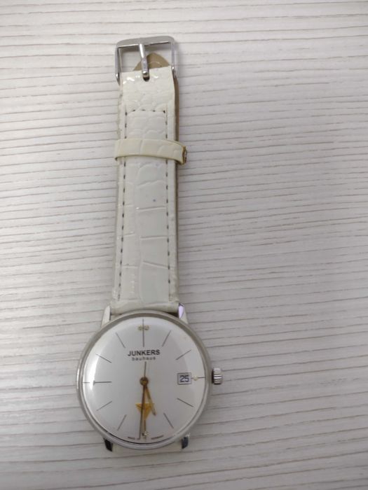 Oferta! CEAS JUNKERS BAUHAUS Cadran alb, 6073 - 4