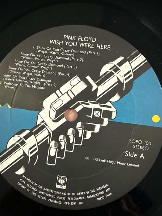 Vinil Pink Floyd WISH YOU WERE HERE Pres Japan 1975